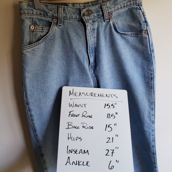 '97 Vintage Levi's 912 921 Slim Fit Tapered Leg Jeans - Picture 9 of 11